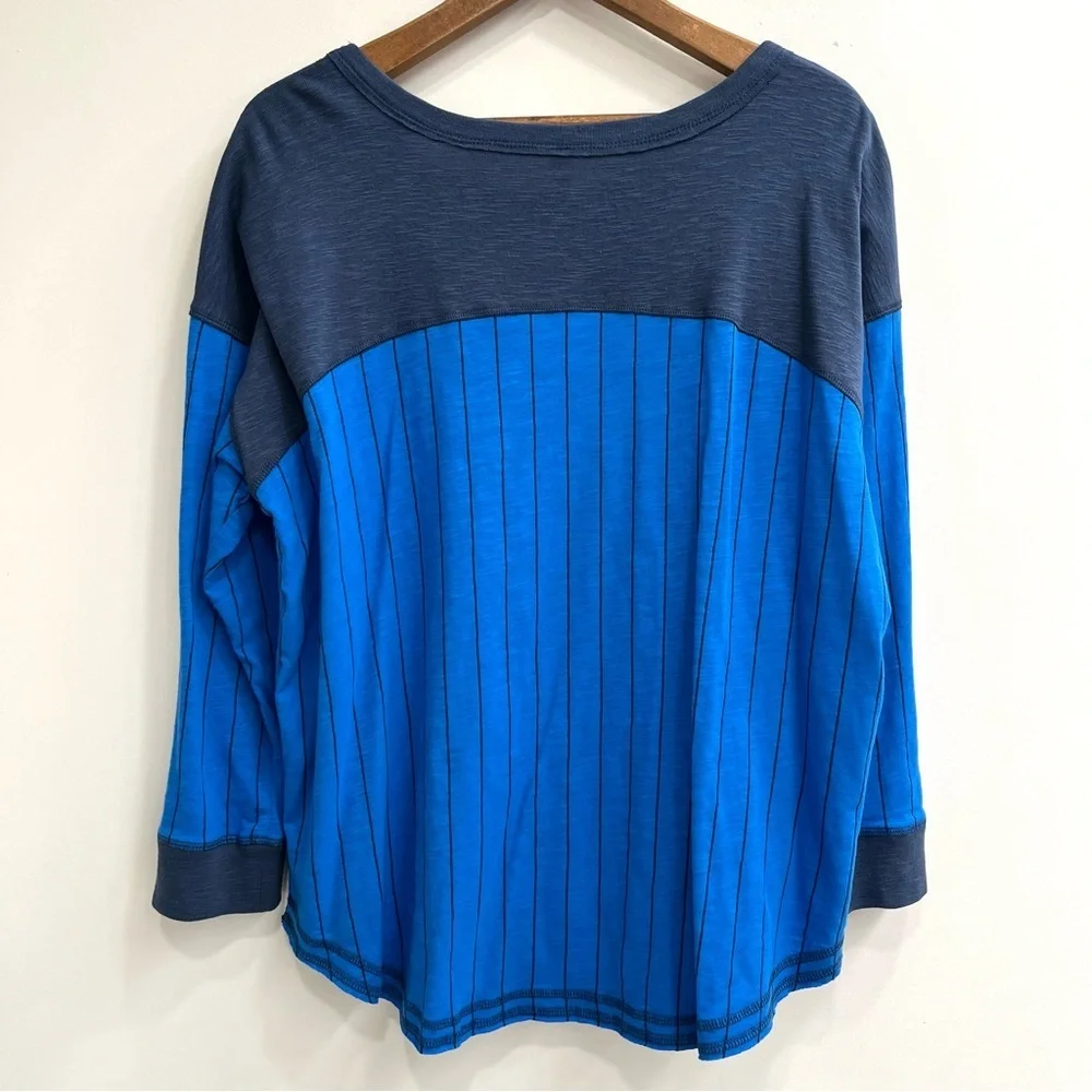 Free People Intimately Rebel Heart Pullover in blue marin stripes casual small